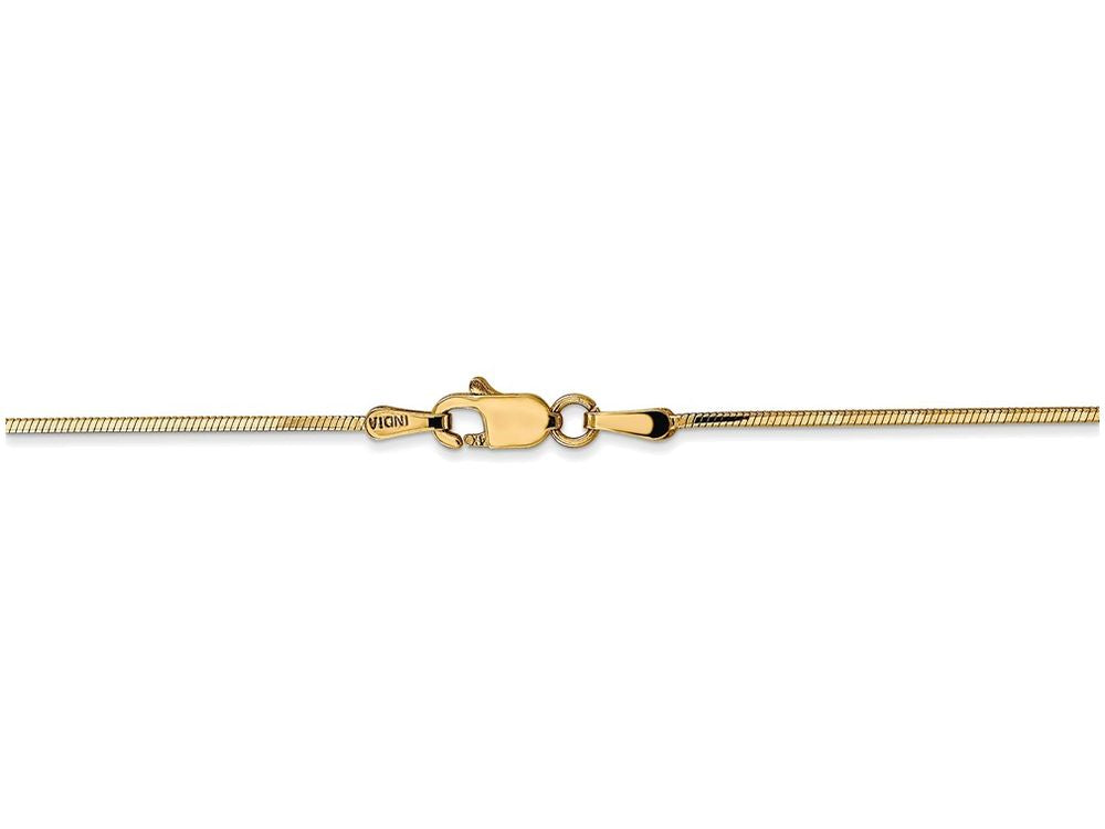 FJC Finejewelers 7 Inch 14k Yellow Gold 1.20mm Octagonal Snake Chain Bracelet
