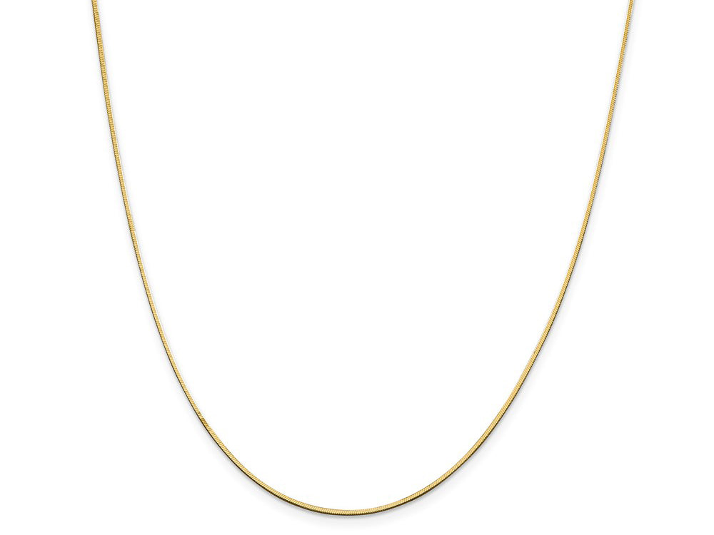FJC Finejewelers 14 kt Yellow Gold 1.0 mm 16 inch Octagonal Snake Chain