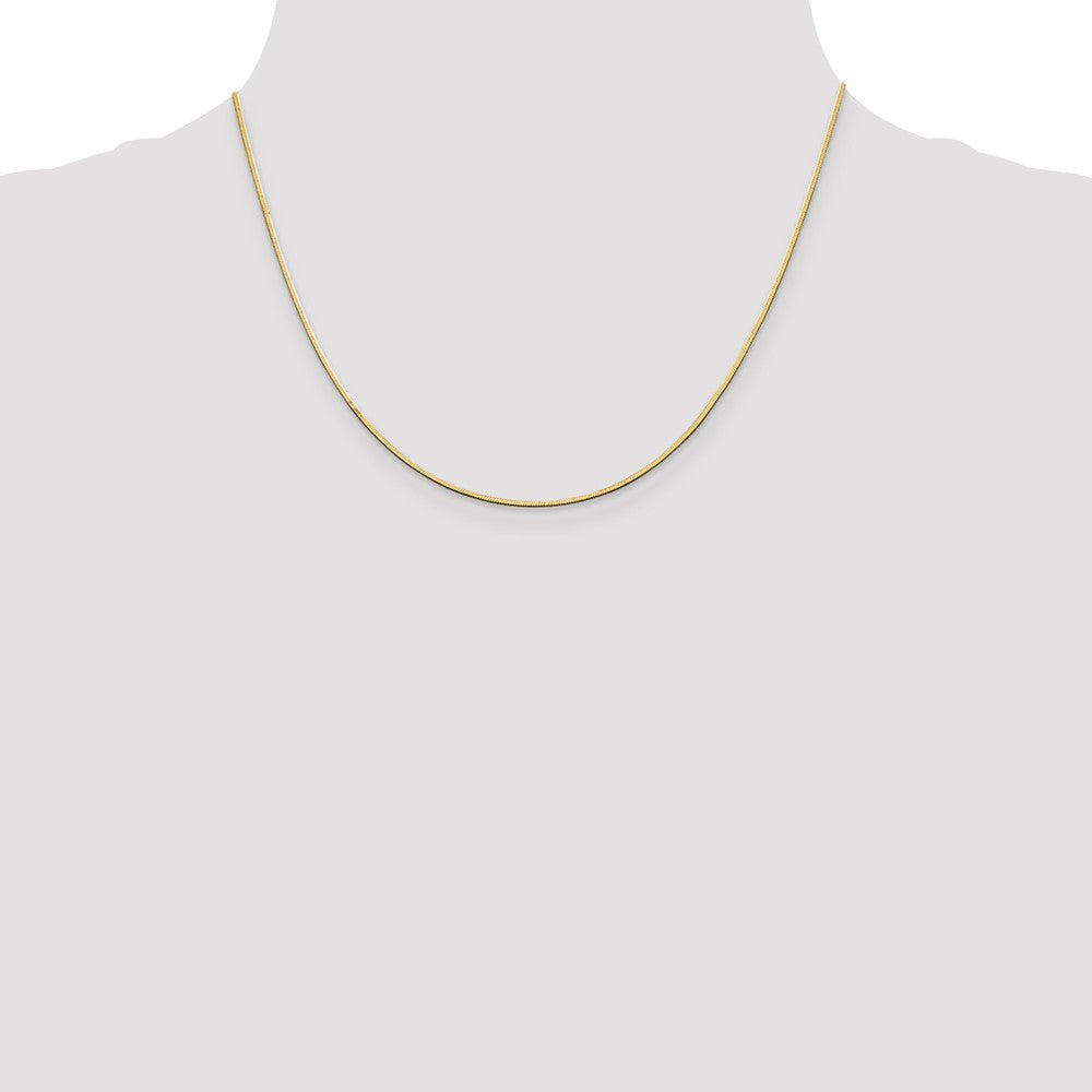 FJC Finejewelers 14 kt Yellow Gold 1.0 mm 18 inch Octagonal Snake Chain