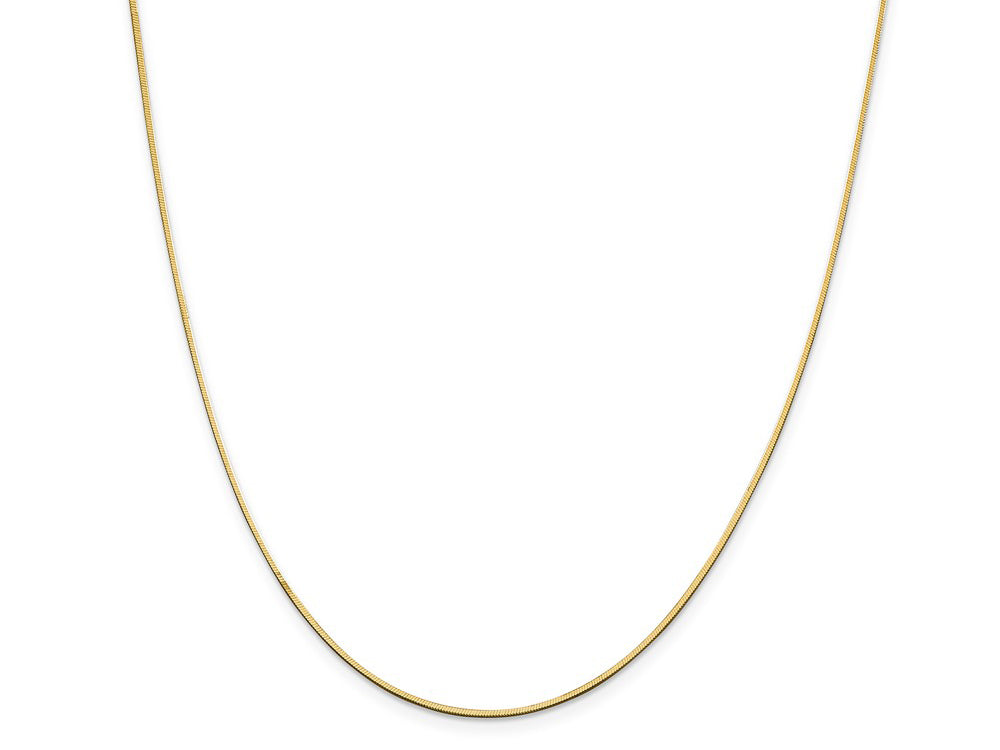FJC Finejewelers 14 kt Yellow Gold 1.0 mm 18 inch Octagonal Snake Chain