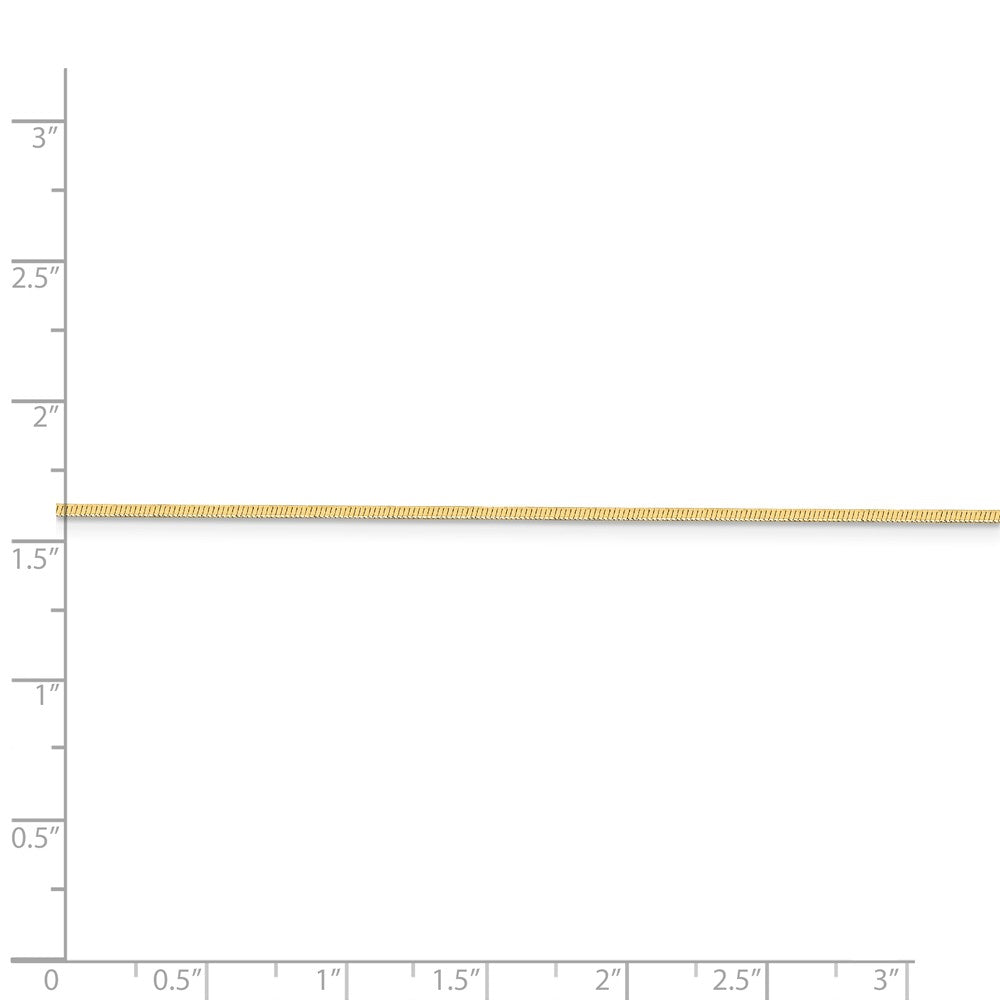 FJC Finejewelers 14 kt Yellow Gold 1.0 mm  20 Inch Octagonal Snake Chain