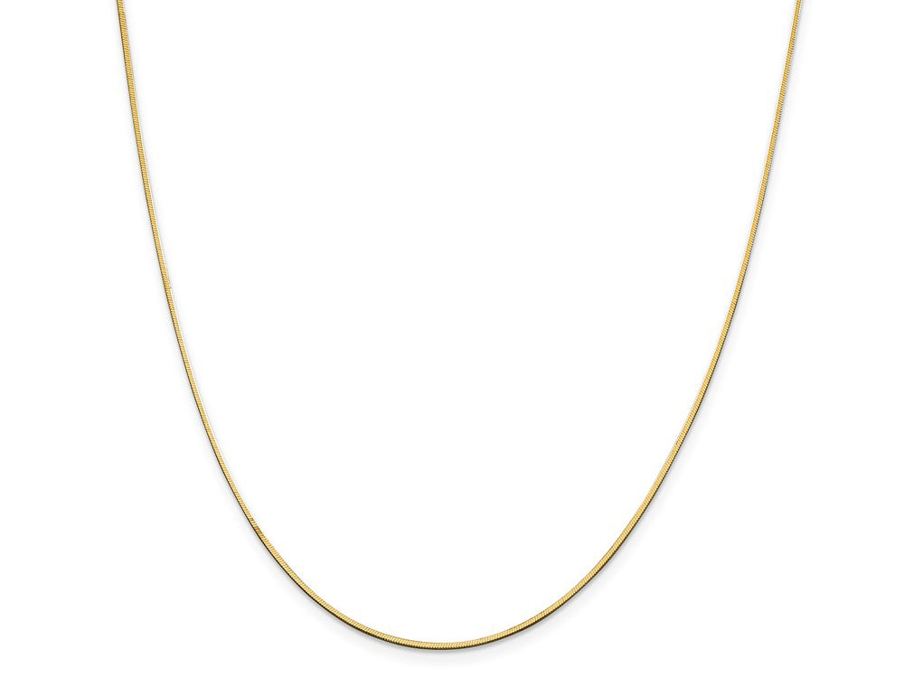 FJC Finejewelers 14 kt Yellow Gold 1.0 mm x 24 inch Octagonal Snake Chain