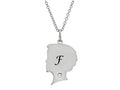 FJC Finejewelers Themed Boy Personalized Initial F Alphabet Pendant Necklace with CZ  18 Inch Adjustable Chain