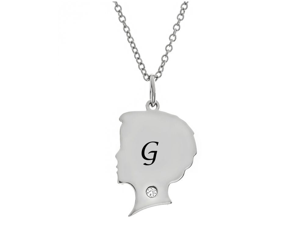 FJC Finejewelers Themed Boy Personalized Initial G Alphabet Pendant Necklace with CZ  18 Inch Adjustable Chain