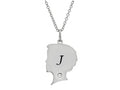 FJC Finejewelers Themed Boy Personalized Initial J Alphabet Pendant Necklace with CZ  18 Inch Adjustable Chain