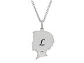 FJC Finejewelers Themed Boy Personalized Initial L Alphabet Pendant Necklace with CZ  18 Inch Adjustable Chain