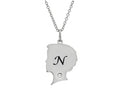 FJC Finejewelers Themed Boy Personalized Initial N Alphabet Pendant Necklace with CZ  18 Inch Adjustable Chain