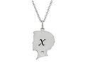 FJC Finejewelers Themed Boy Personalized Initial X Alphabet Pendant Necklace with CZ  18 Inch Adjustable Chain