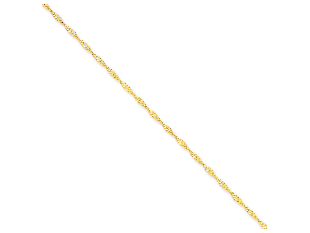 FJC Finejewelers 18 Inch 14k Yellow Gold 2mm Singapore Chain Necklace