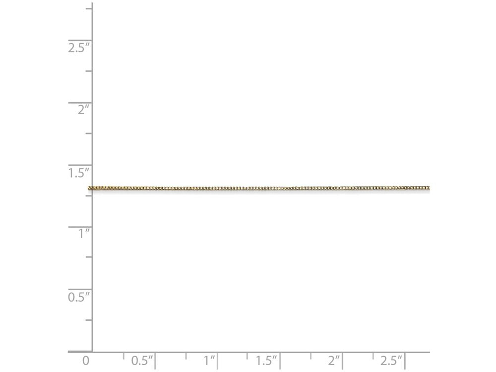 FJC Finejewelers 20 Inch 14k Yellow Gold .5mm Box Chain Necklace