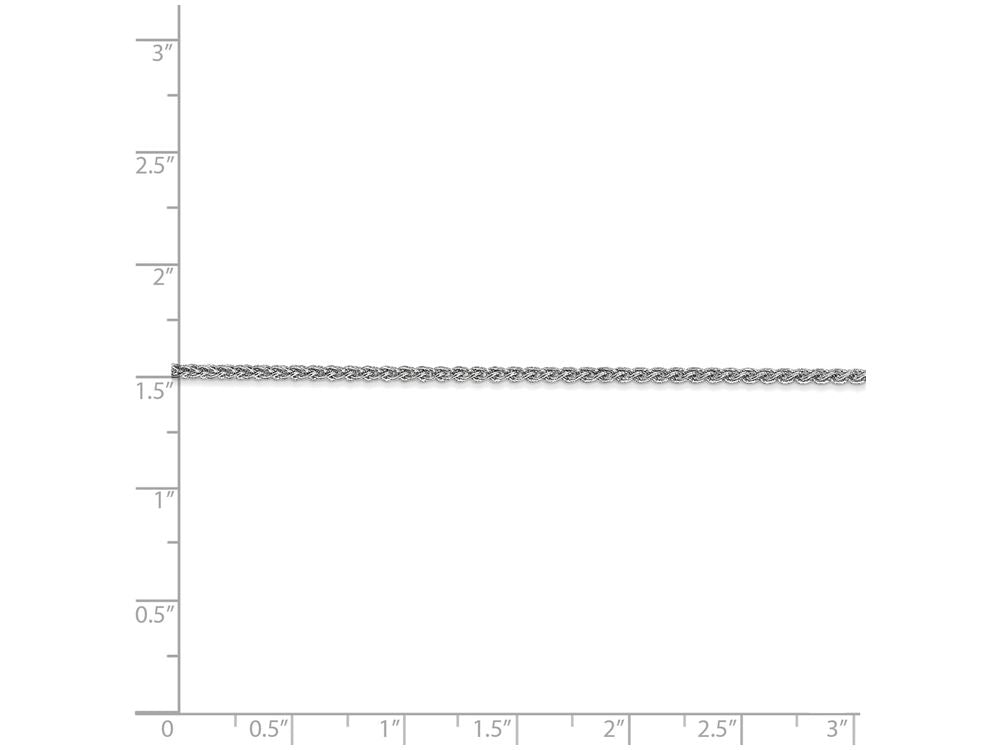 FJC Finejewelers 6 Inch 14k White Gold 1.65mm Solid Polished Spiga Chain Bracelet