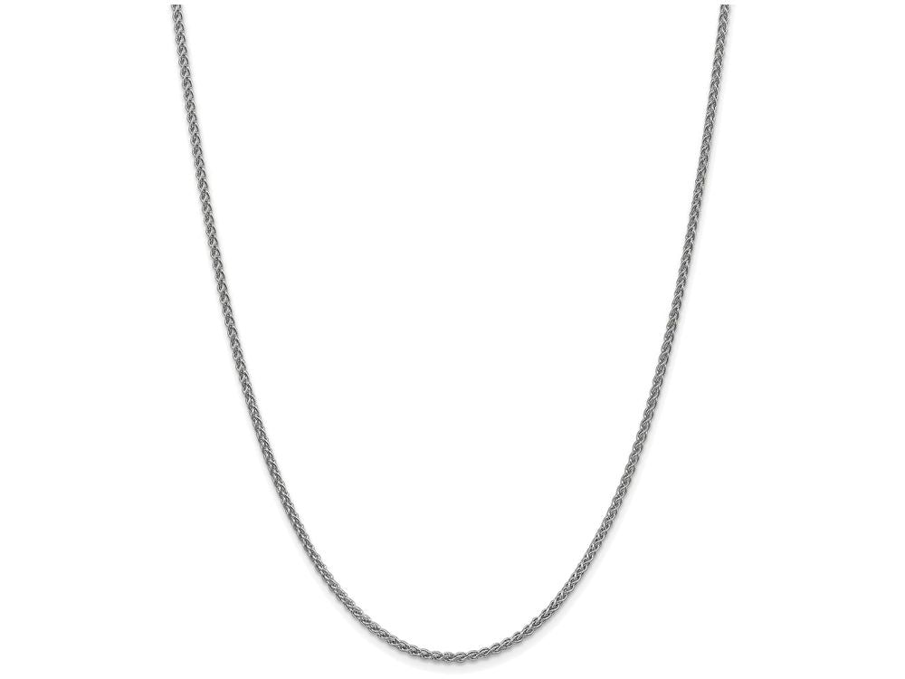 FJC Finejewelers 18 Inch 14k White Gold 2.25mm Solid Polished Spiga Chain Necklace