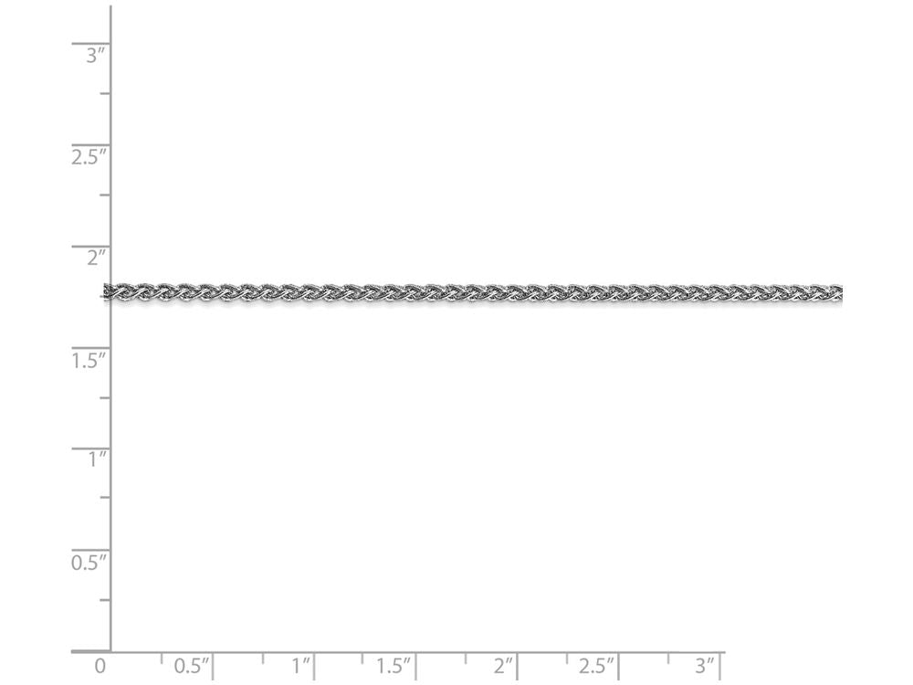 FJC Finejewelers 7 Inch 14k White Gold 2.25mm Solid Polished Spiga Chain Bracelet