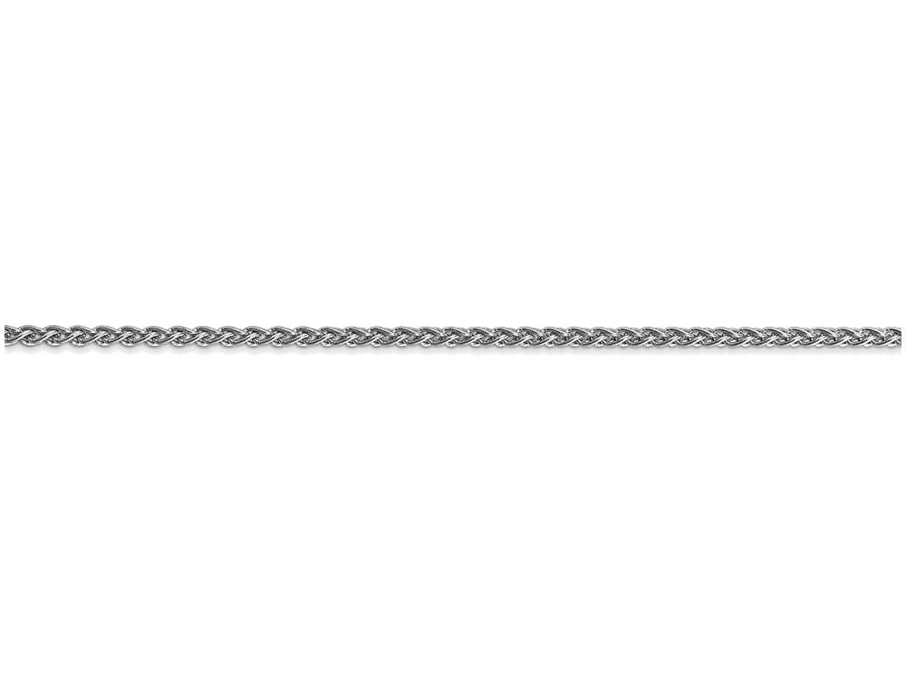 FJC Finejewelers 8 Inch 14k White Gold 2.25mm Solid Polished Spiga Chain Bracelet