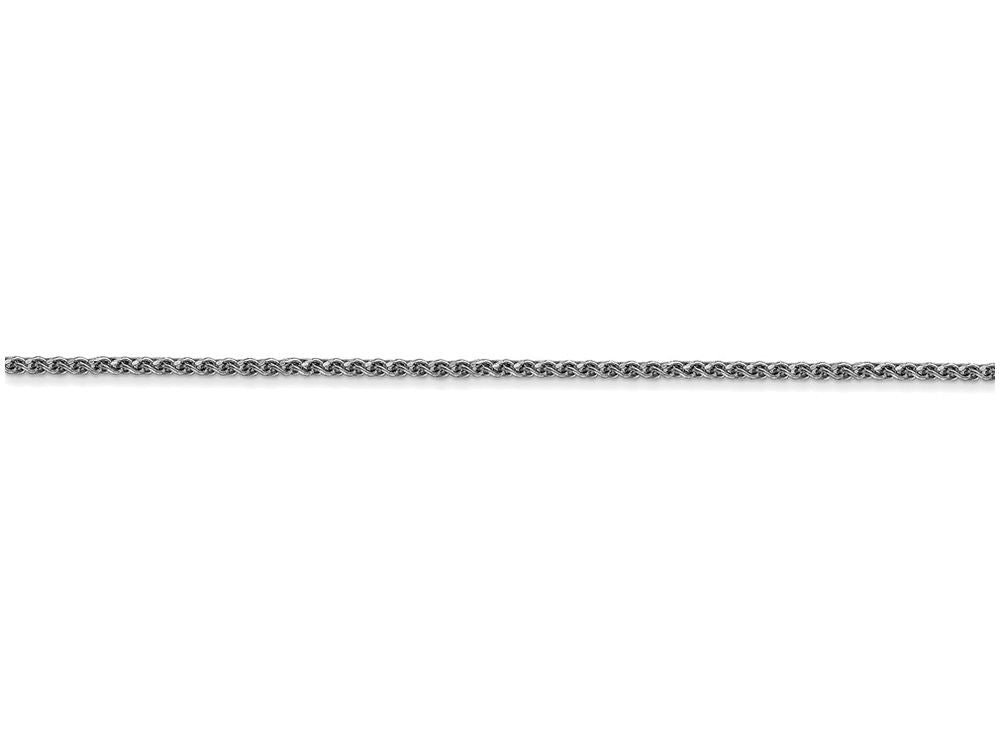 FJC Finejewelers 20 Inch 14k White Gold 1.2mm Solid bright-cut Spiga Chain Necklace