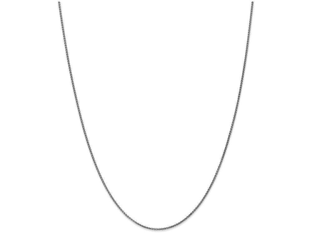FJC Finejewelers 9 Inch 14k White Gold 1.2mm Solid bright-cut Spiga Chain Ankle Bracelet (Smaller Ankles)
