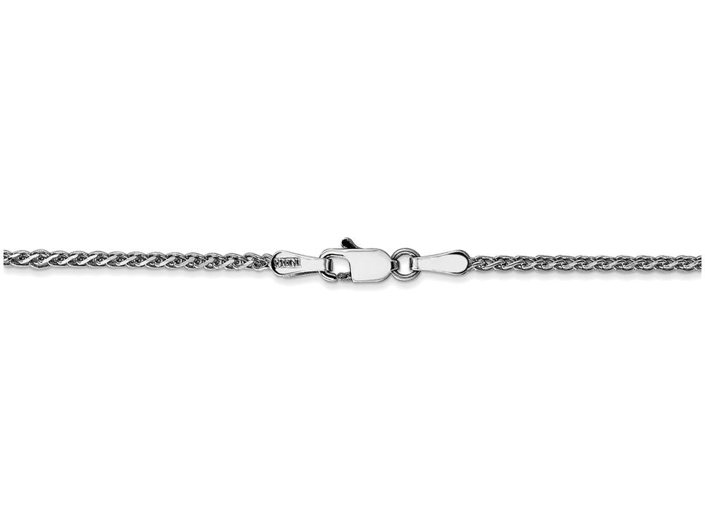 FJC Finejewelers 30 Inch 14k White Gold 1.4mm Solid bright-cut Spiga Chain Necklace