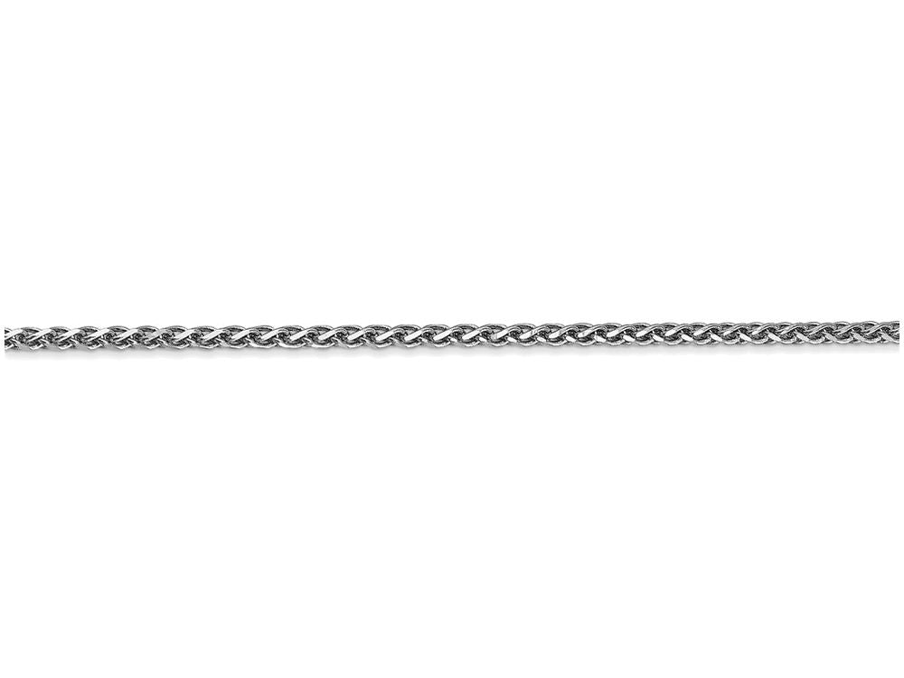FJC Finejewelers 20 Inch 14k White Gold 1.8mm Solid bright-cut Spiga Chain Necklace