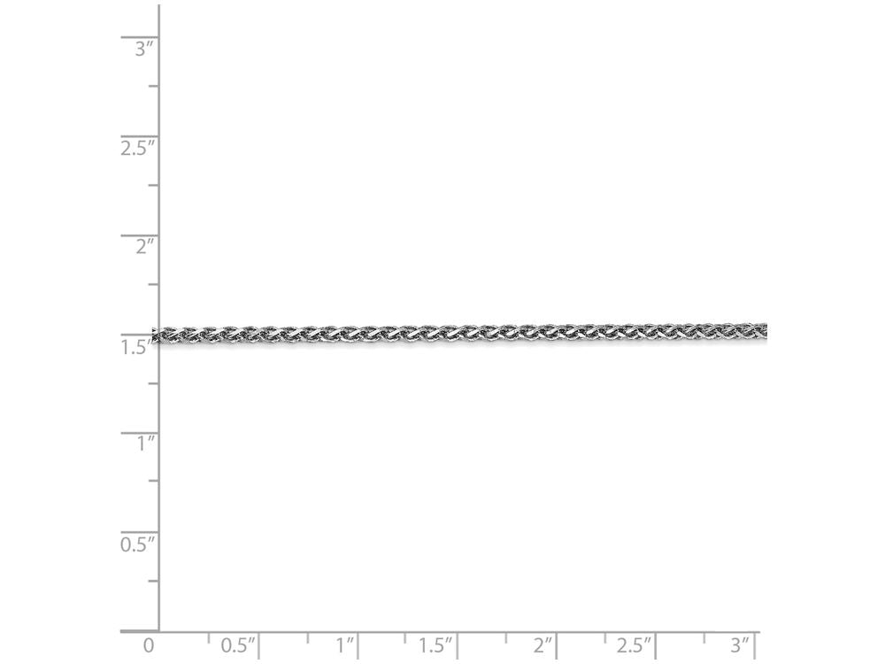FJC Finejewelers 20 Inch 14k White Gold 1.8mm Solid bright-cut Spiga Chain Necklace