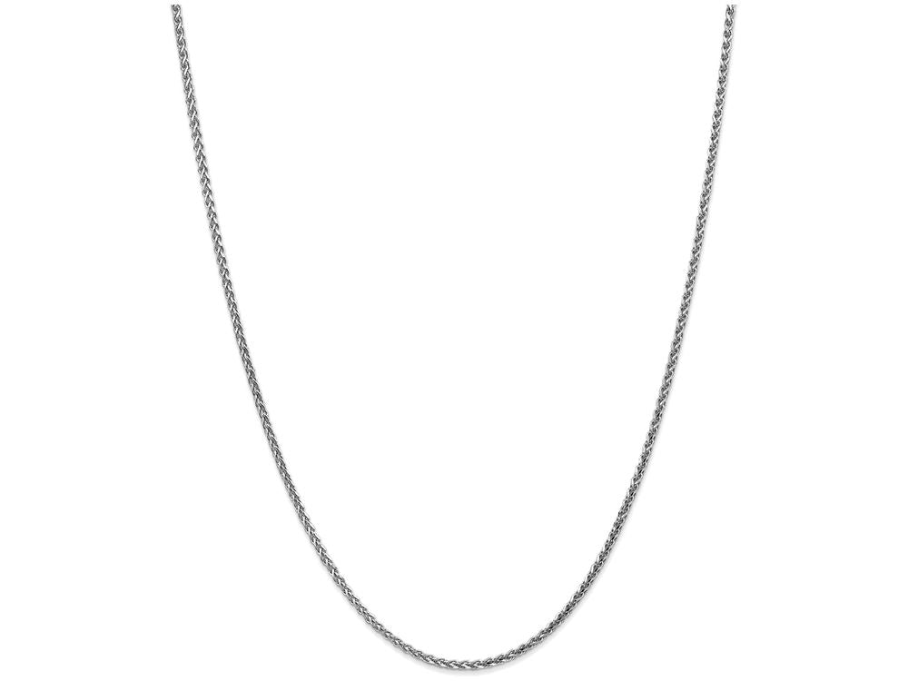 FJC Finejewelers 30 Inch 14k White Gold 1.8mm Solid bright-cut Spiga Chain Necklace
