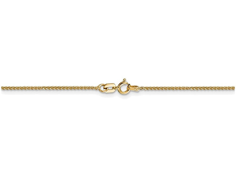 FJC Finejewelers 30 Inch 14k Yellow Gold 1mm Solid bright-cut Spiga Chain Necklace