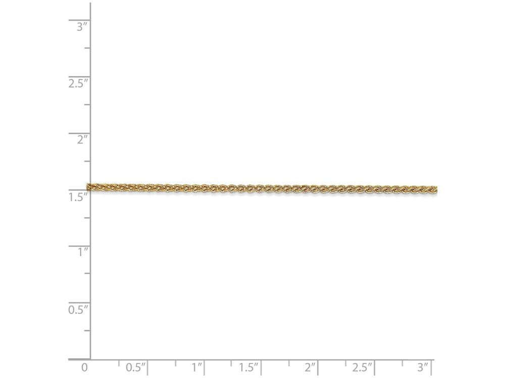 FJC Finejewelers 16 Inch 14k Yellow Gold 1.65mm Solid Polished Spiga Chain Necklace