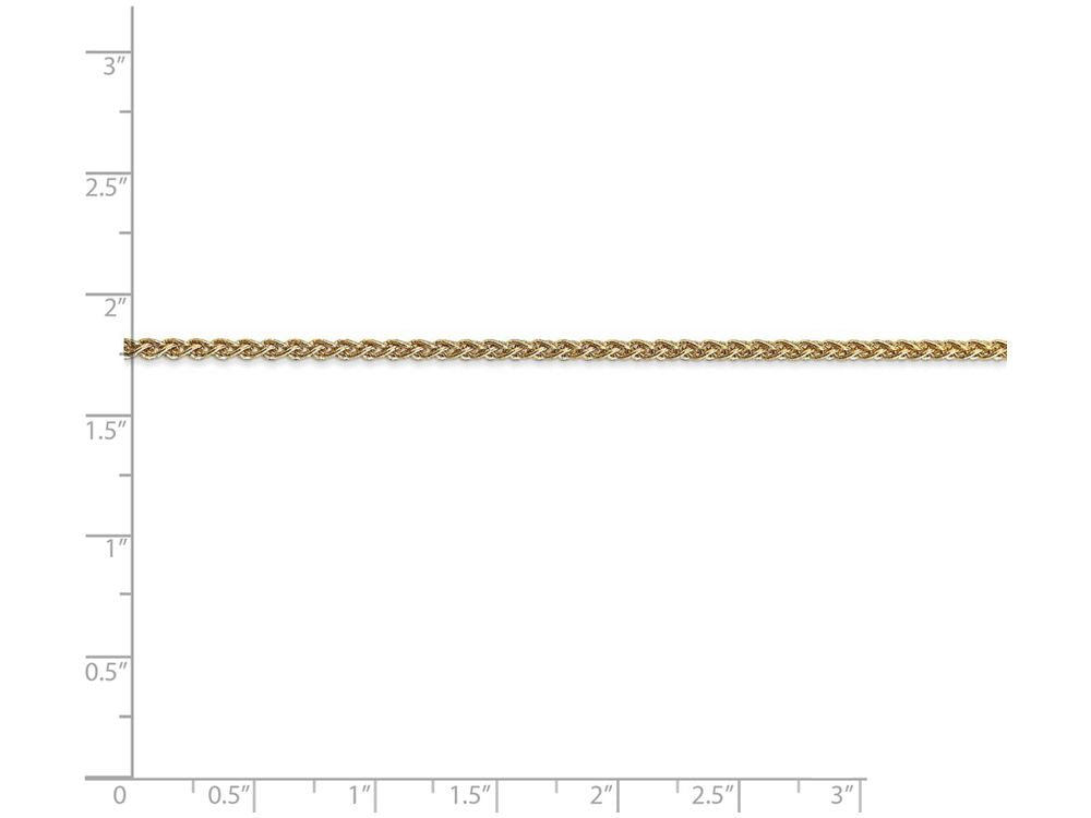 FJC Finejewelers 7 Inch 14k Yellow Gold 2.00mm Spiga Chain Bracelet