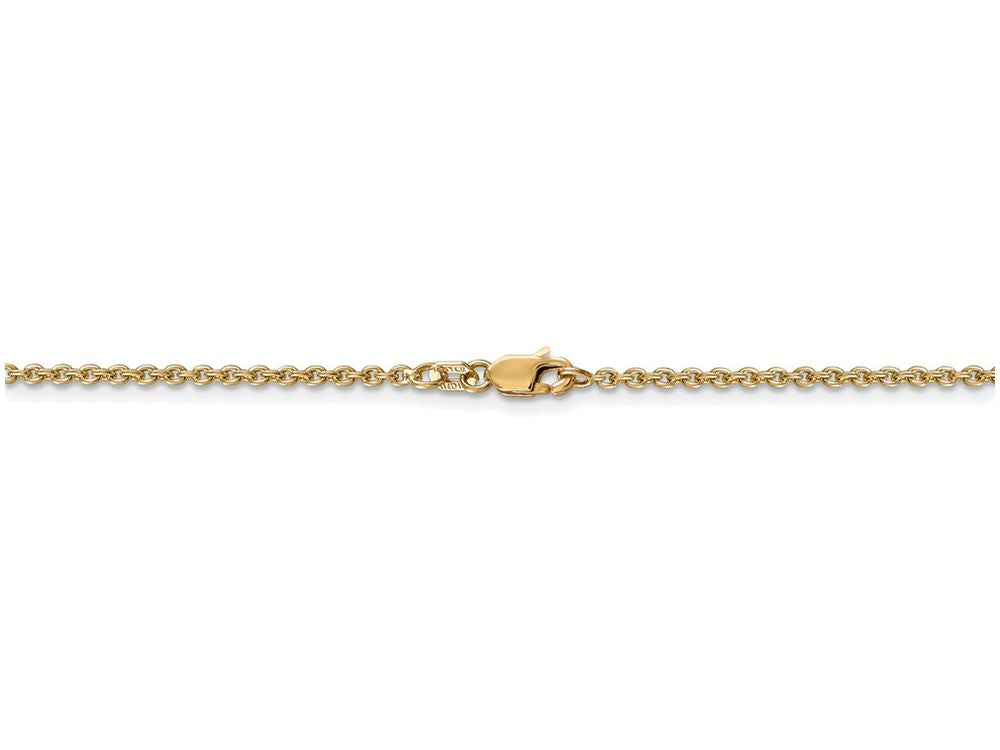FJC Finejewelers 16 Inch 14k Yellow Gold 2mm Solid Polished Cable Chain Necklace