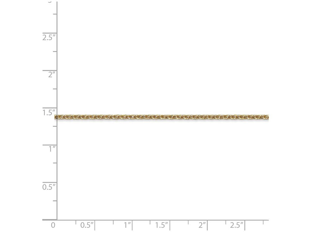 FJC Finejewelers 16 Inch 14k Yellow Gold 2mm Solid Polished Cable Chain Necklace
