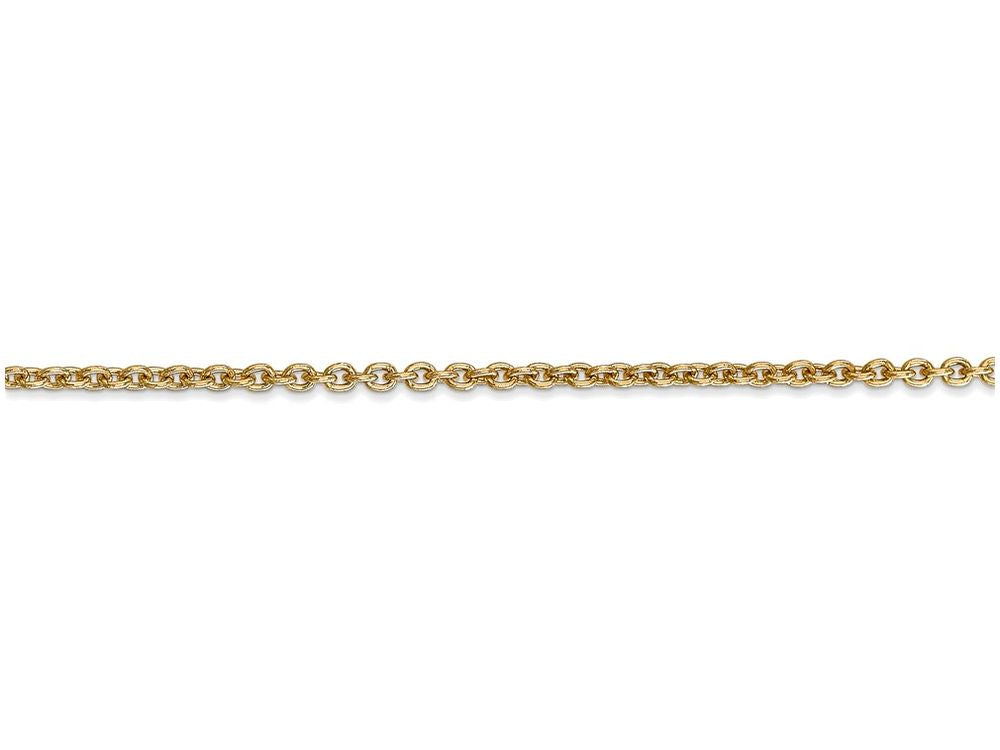 FJC Finejewelers 16 Inch 14k Yellow Gold 2.2mm Solid Polished Cable Chain Necklace