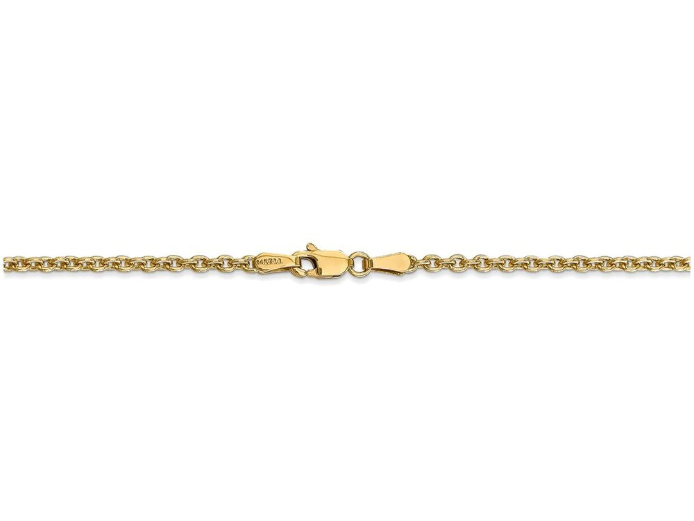 FJC Finejewelers 16 Inch 14k Yellow Gold 2.2mm Solid Polished Cable Chain Necklace