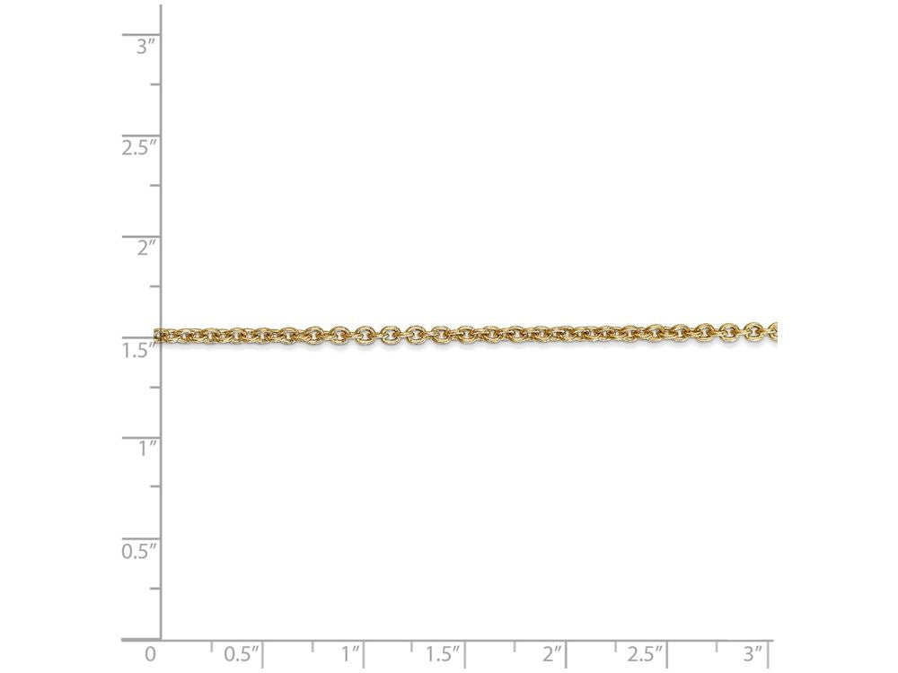 FJC Finejewelers 20 Inch 14k Yellow Gold 2.2mm Solid Polished Cable Chain Necklace