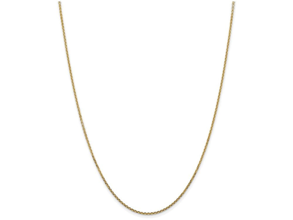 FJC Finejewelers 18 Inch 14k Yellow Gold 1.3mm Solid bright-cut Cable Chain Necklace