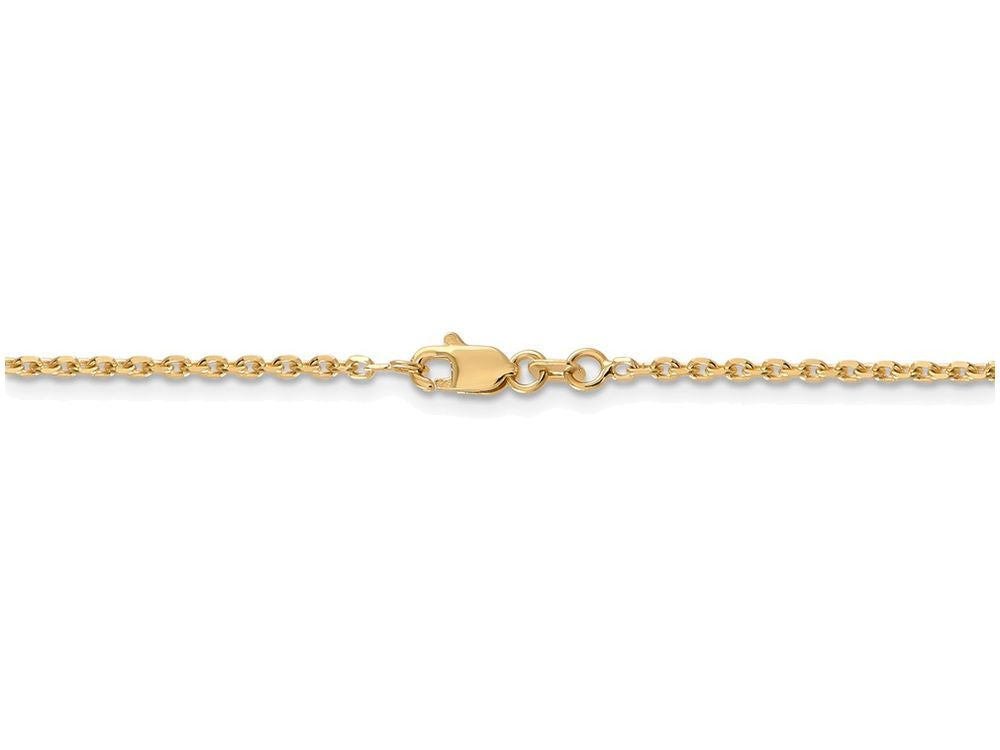FJC Finejewelers 16 Inch 14k Yellow Gold 1.65mm Solid bright-cut Cable Chain Necklace