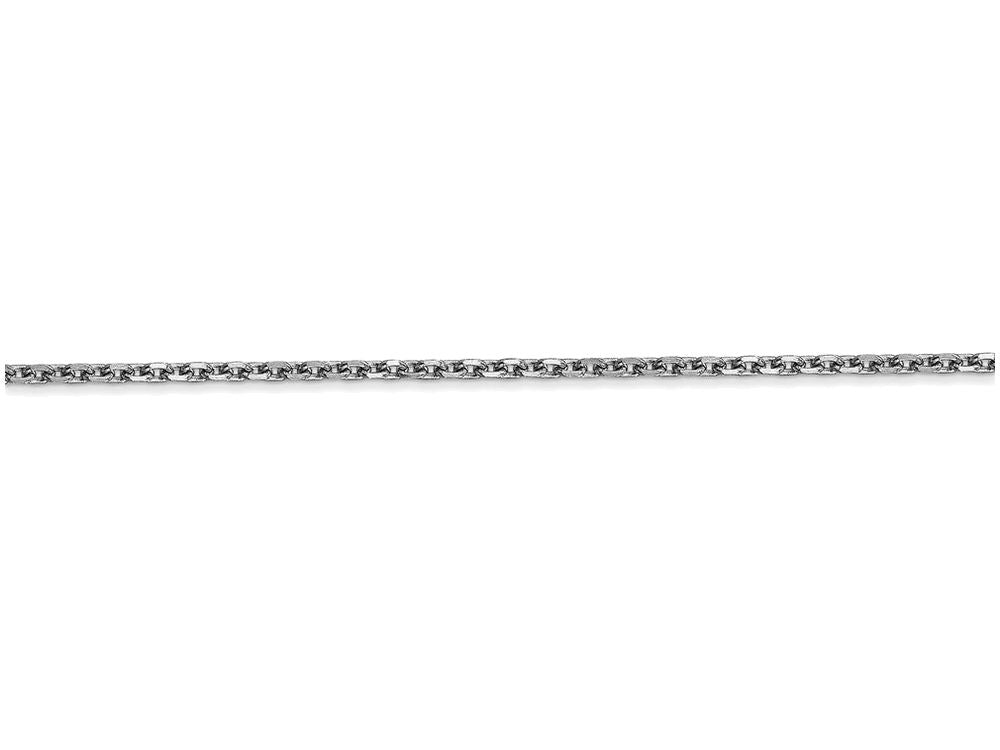 FJC Finejewelers 24 Inch 14k White Gold 1.65mm Solid bright-cut Cable Chain Necklace