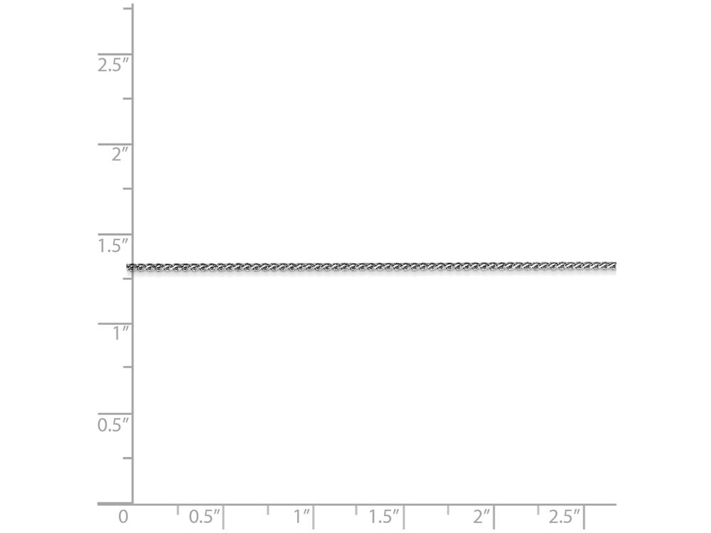 FJC Finejewelers 14 Inch 14k White Gold 1mm Chain Necklace