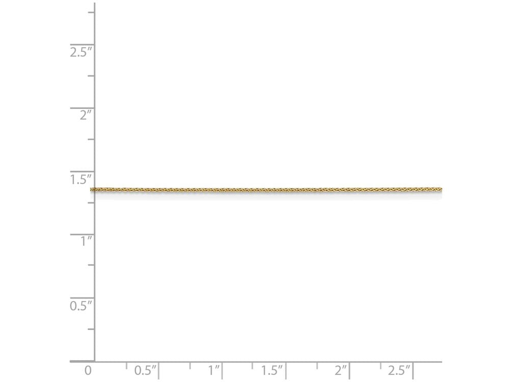FJC Finejewelers 24 Inch 14k Yellow Gold bright-cut 0.65mm Spiga Chain Necklace