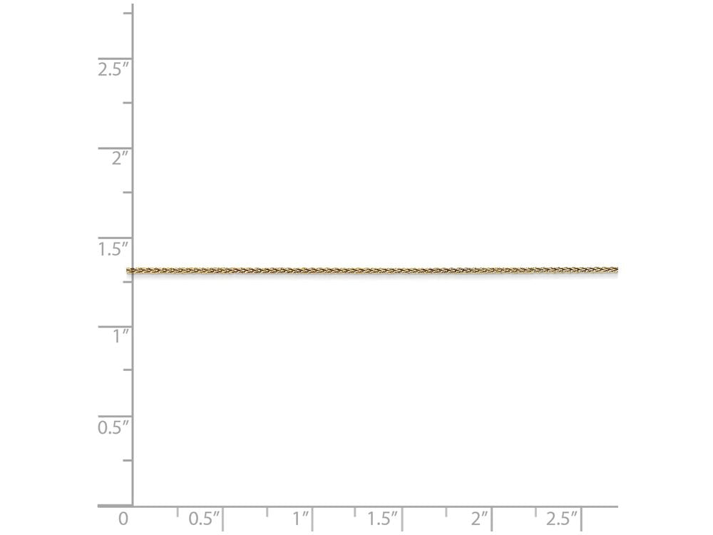 FJC Finejewelers 24 Inch 14k Yellow Gold bright-cut 0.65mm Spiga Chain Necklace