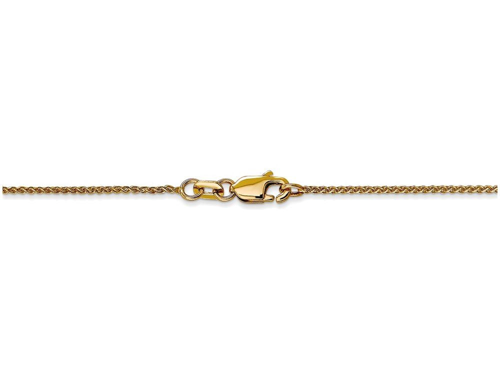FJC Finejewelers 30 Inch 14k Yellow Gold 1mm Solid bright-cut Spiga Chain Necklace