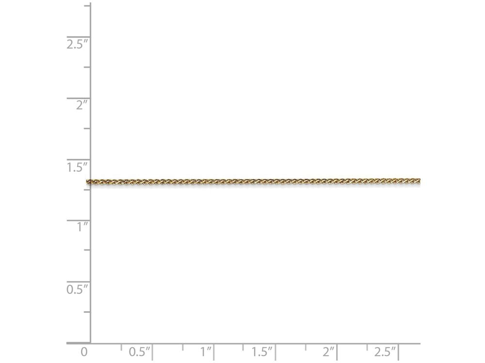 FJC Finejewelers 6 Inch 14k Yellow Gold 1mm Solid bright-cut Spiga Chain Bracelet