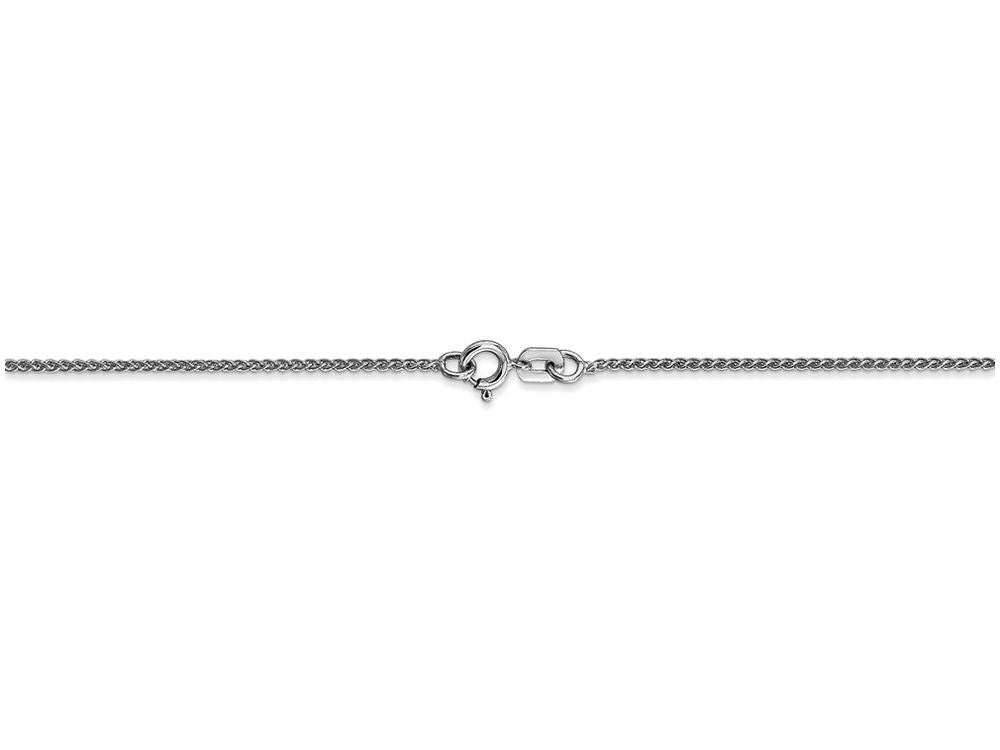 FJC Finejewelers 24 Inch 14k White Gold 1mm Spiga Chain Necklace