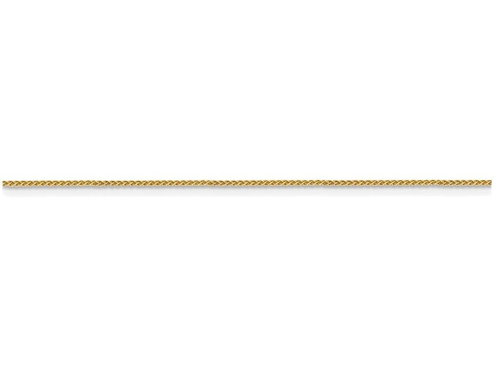 FJC Finejewelers 9 Inch 14k Yellow Gold 0.80mm Spiga Pendant Necklace Chain Ankle Bracelet (Smaller Ankles)