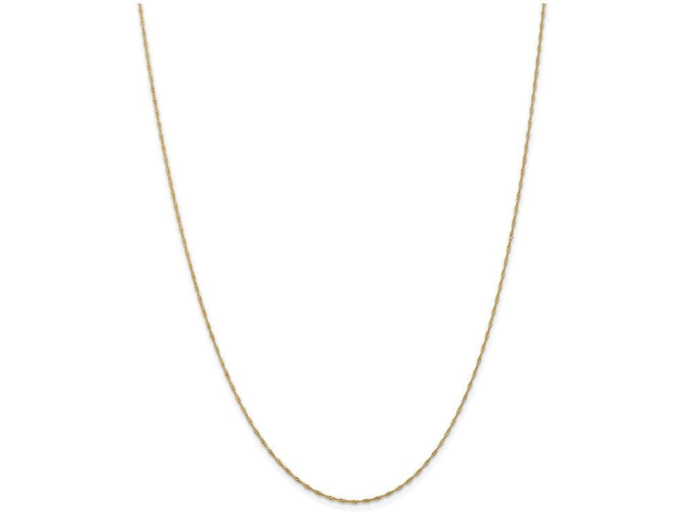 FJC Finejewelers 7 Inch 14k Yellow Gold 1mm Singapore Chain Bracelet