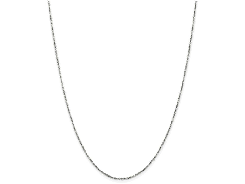 FJC Finejewelers 16 Inch 14k White Gold 1.1mm Baby Rope Chain Necklace