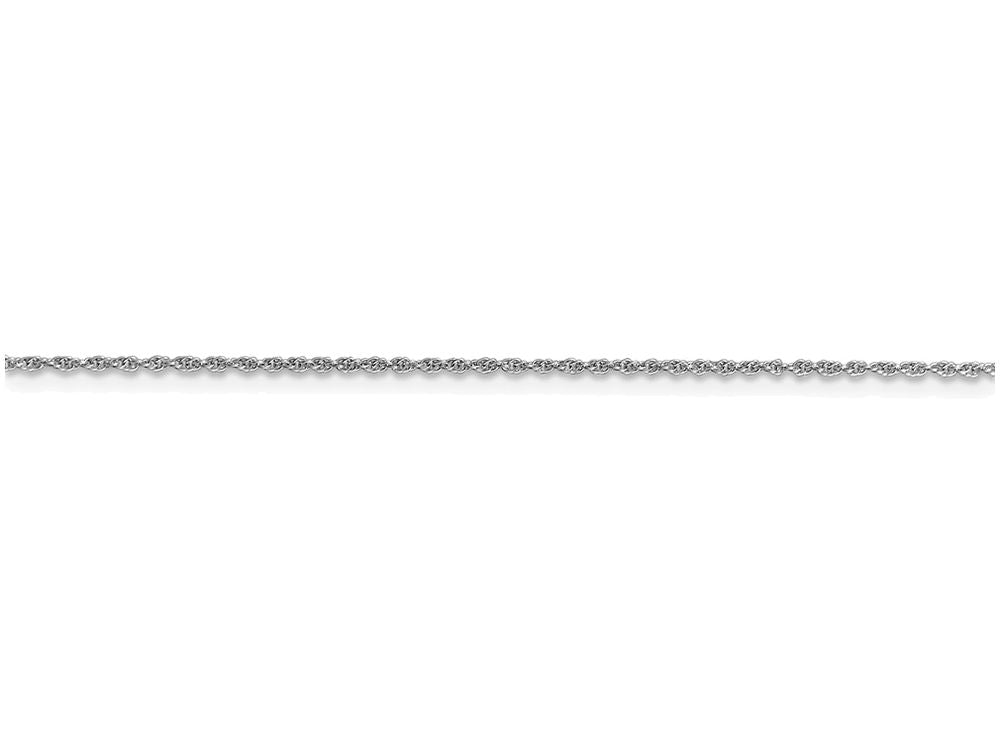 FJC Finejewelers 24 Inch 14k White Gold 1.1mm Baby Rope Chain Necklace