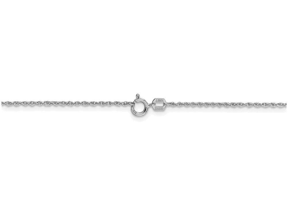 FJC Finejewelers 24 Inch 14k White Gold 1.1mm Baby Rope Chain Necklace