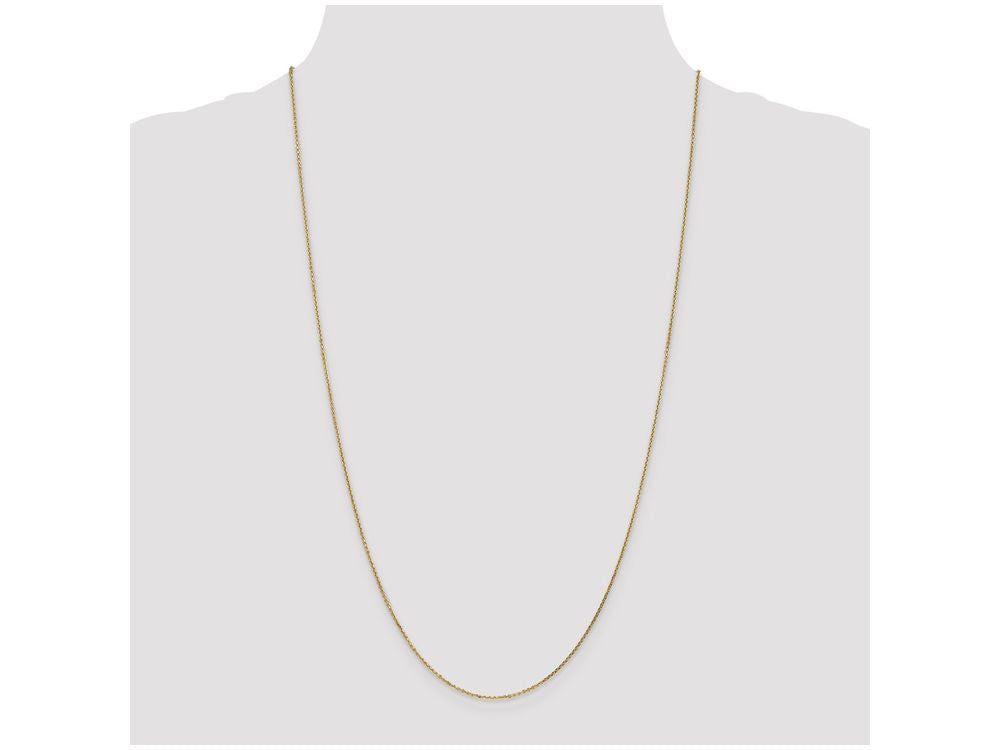 FJC Finejewelers 14 Inch 14k Yellow Gold .95mm bright-cut Cable Chain Necklace