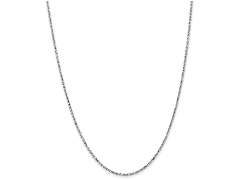 FJC Finejewelers 24 Inch 14k White Gold 1.9mm Cable Chain Necklace