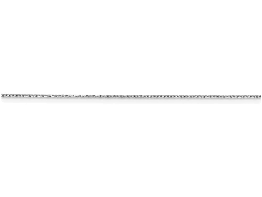 FJC Finejewelers 16 Inch 14k White Gold .8mm bright-cut Cable Chain Necklace