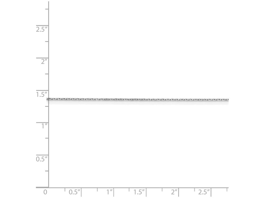 FJC Finejewelers 20 Inch 14k White Gold .8mm bright-cut Cable Chain Necklace